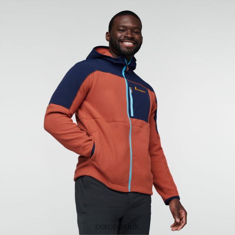 Cotopaxi UK - Abrazo Hooded Full-Zip Fleece Jacket Men Maritime-Spice Collections Cotopaxi X4X0H475