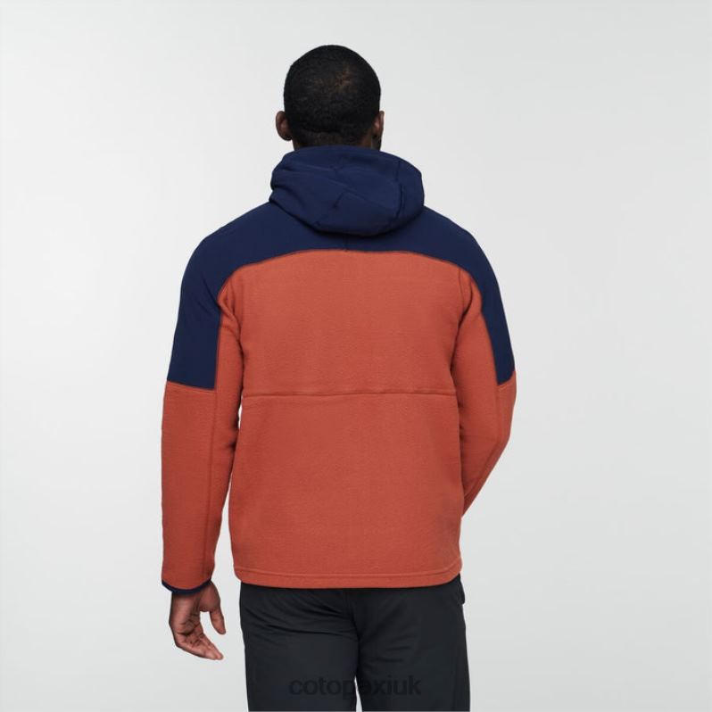 Cotopaxi UK - Abrazo Hooded Full-Zip Fleece Jacket Men Maritime-Spice Collections Cotopaxi X4X0H475