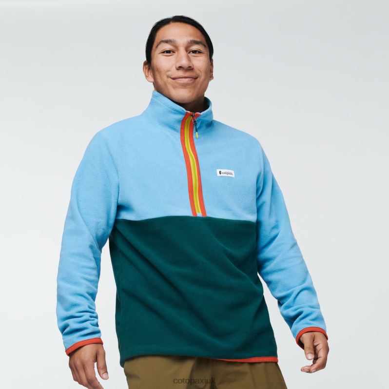 Cotopaxi UK - Amado Fleece Men Fashion River-Deep Ocean Cotopaxi X4X0H792