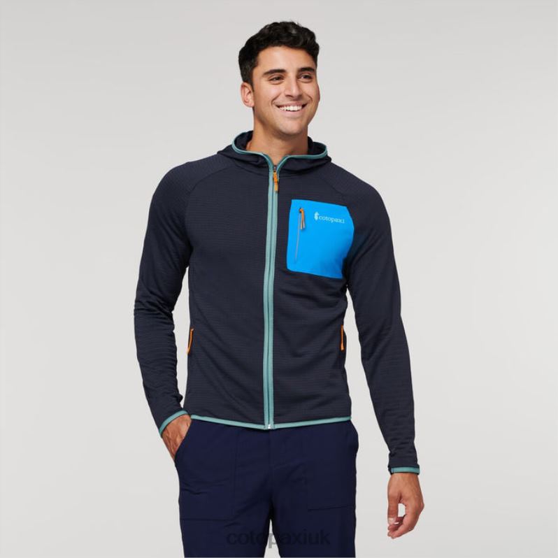 Cotopaxi UK - Fashion Graphite Otero Fleece Full-Zip Hooded Jacket Men Cotopaxi X4X0H484
