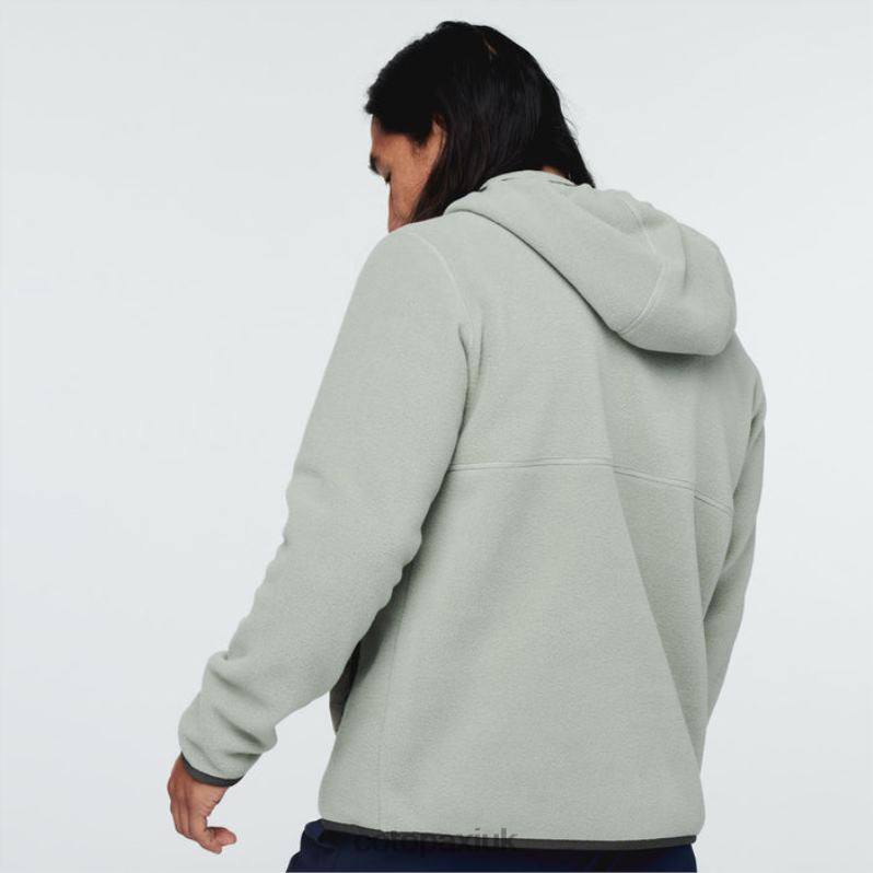 Cotopaxi UK - Grey Stone Origin Teca Fleece Hooded Half-Zip Jacket Recycled Men Cotopaxi X4X0H465