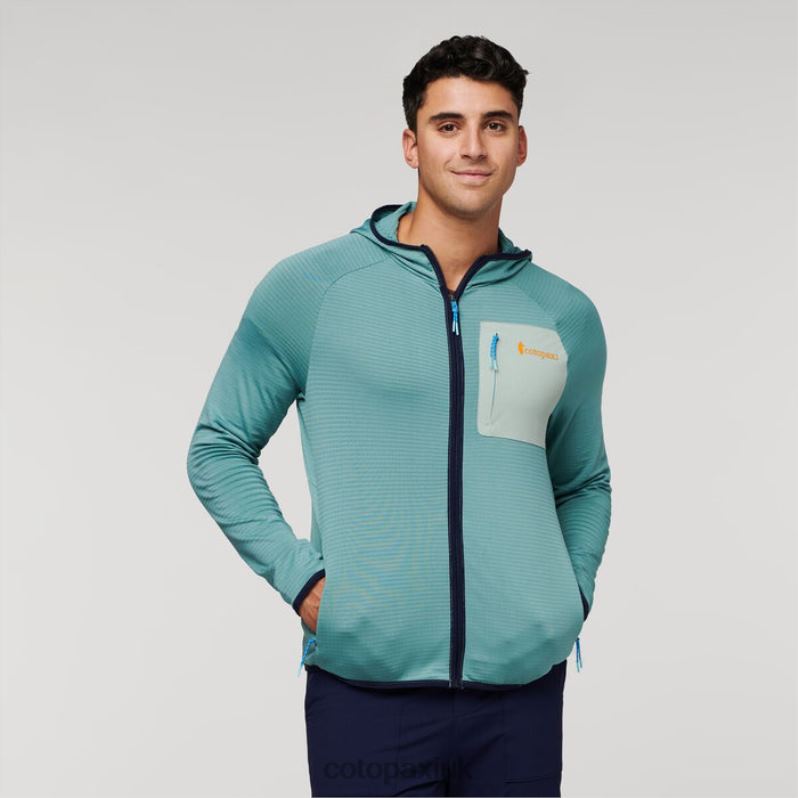 Cotopaxi UK - New Otero Fleece Full-Zip Hooded Jacket Men Bluegrass Cotopaxi X4X0H483