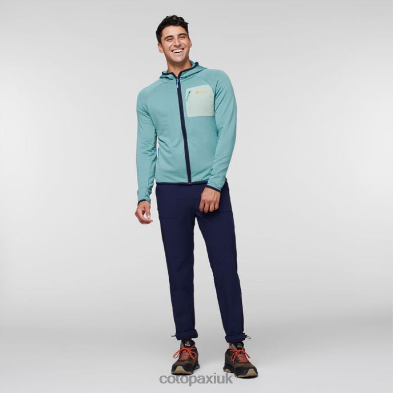 Cotopaxi UK - New Otero Fleece Full-Zip Hooded Jacket Men Bluegrass Cotopaxi X4X0H483