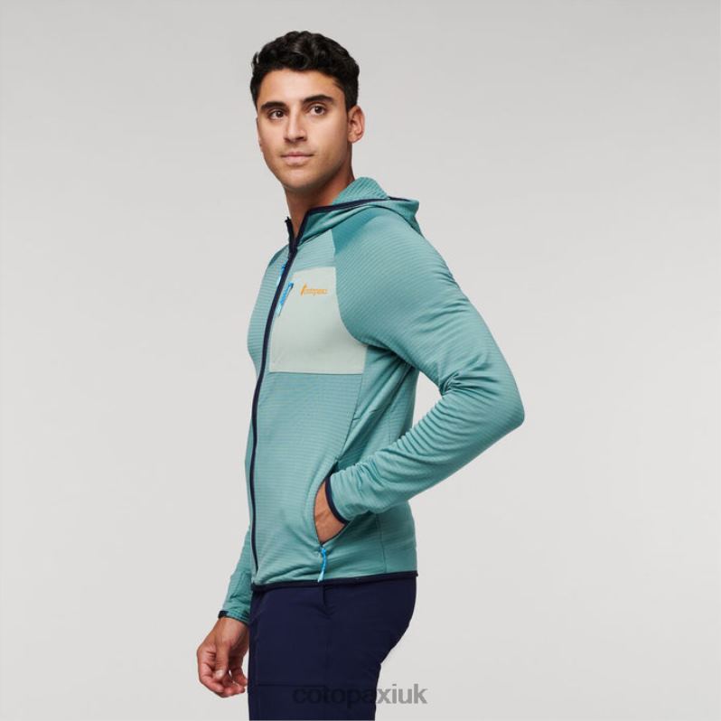 Cotopaxi UK - New Otero Fleece Full-Zip Hooded Jacket Men Bluegrass Cotopaxi X4X0H483