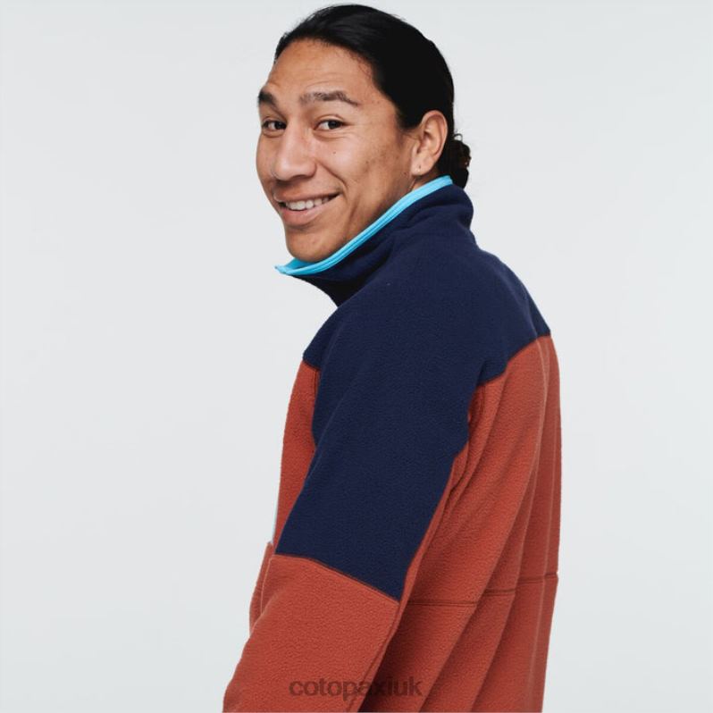 Cotopaxi UK - Original Abrazo Half-Zip Fleece Jacket Men Maritime-Spice Cotopaxi X4X0H469