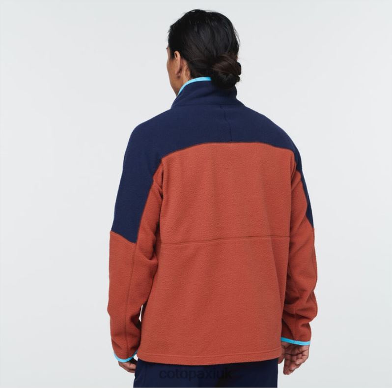 Cotopaxi UK - Original Abrazo Half-Zip Fleece Jacket Men Maritime-Spice Cotopaxi X4X0H469