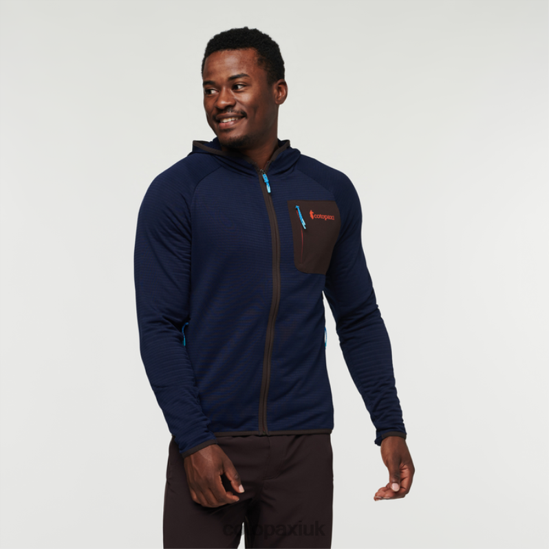Cotopaxi UK - Otero Fleece Full-Zip Hooded Jacket Men Maritime Collection Cotopaxi X4X0H485
