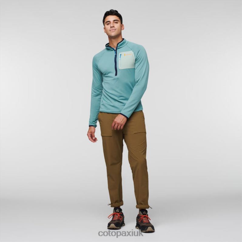 Cotopaxi UK - Otero Fleece Half-Zip Pullover Men Collections Bluegrass Cotopaxi X4X0H486