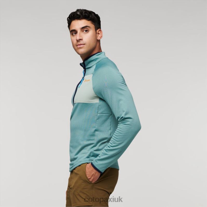 Cotopaxi UK - Otero Fleece Half-Zip Pullover Men Collections Bluegrass Cotopaxi X4X0H486