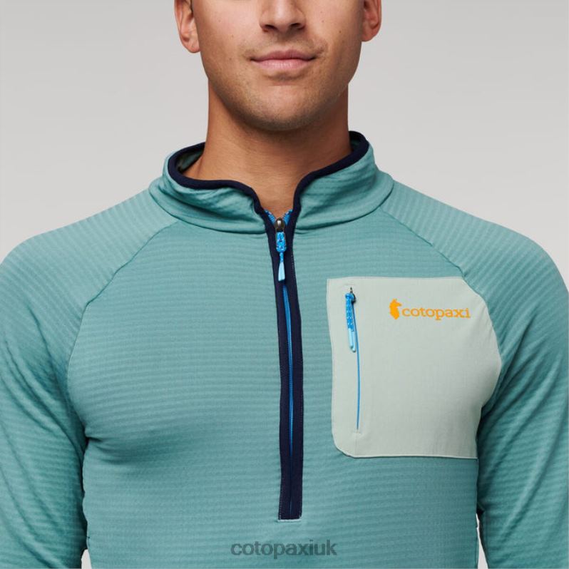 Cotopaxi UK - Otero Fleece Half-Zip Pullover Men Collections Bluegrass Cotopaxi X4X0H486