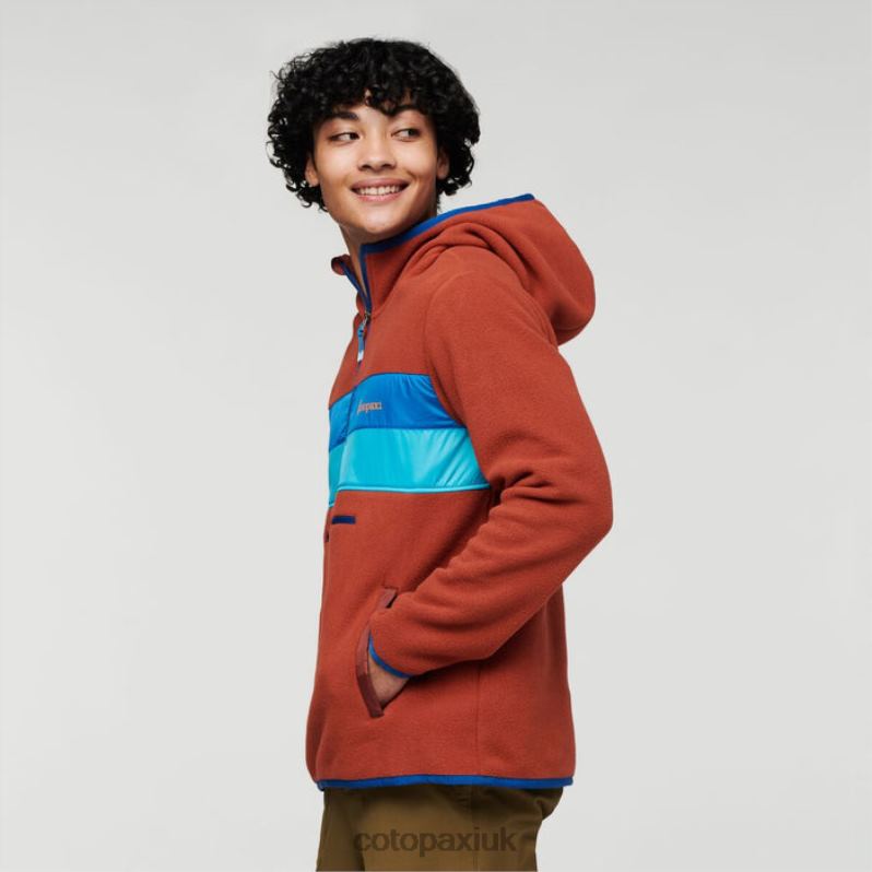 Cotopaxi UK - Raging Ravine Collection Teca Fleece Hooded Half-Zip Jacket Recycled Men Cotopaxi X4X0H463