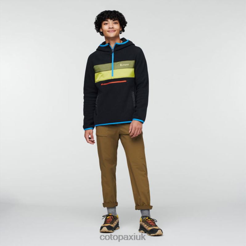 Cotopaxi UK - Teca Fleece Hooded Half-Zip Jacket Recycled Men Dog Days New Cotopaxi X4X0H461