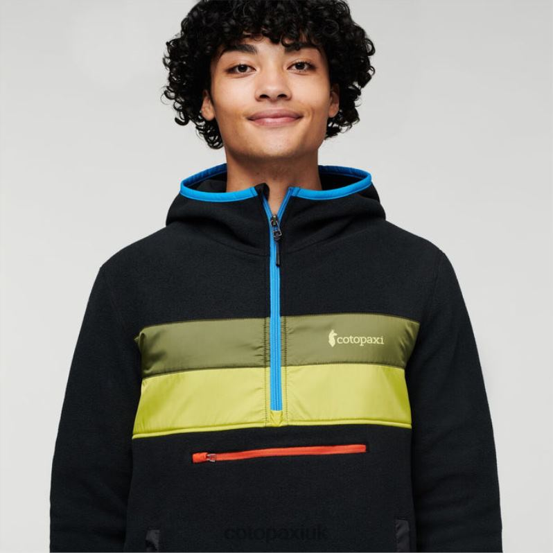 Cotopaxi UK - Teca Fleece Hooded Half-Zip Jacket Recycled Men Dog Days New Cotopaxi X4X0H461