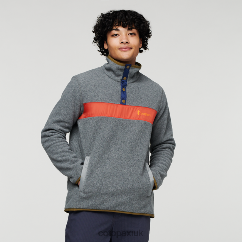 Cotopaxi UK - Teca Fleece Pullover Men Volcanic Action Brands Cotopaxi X4X0H501