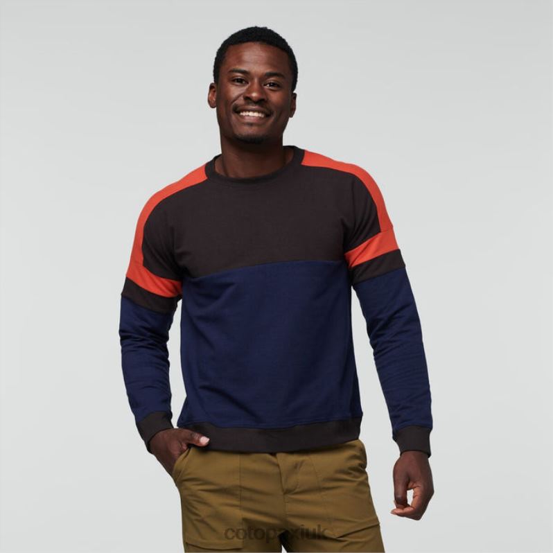 Cotopaxi UK - Bandera Sweatshirt Men Cavern-Maritime Collections Cotopaxi X4X0H365