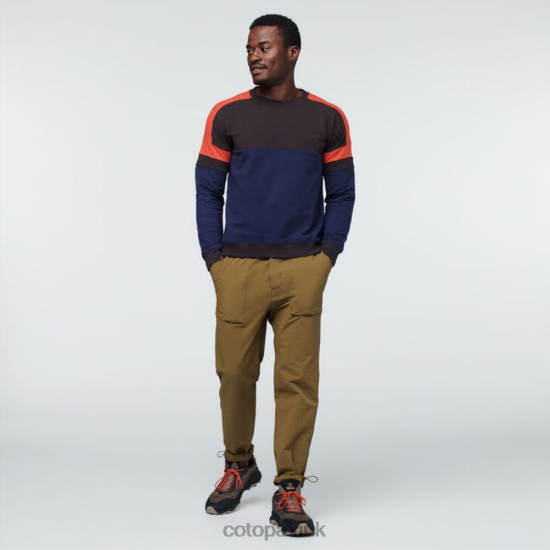 Cotopaxi UK - Bandera Sweatshirt Men Cavern-Maritime Collections Cotopaxi X4X0H365