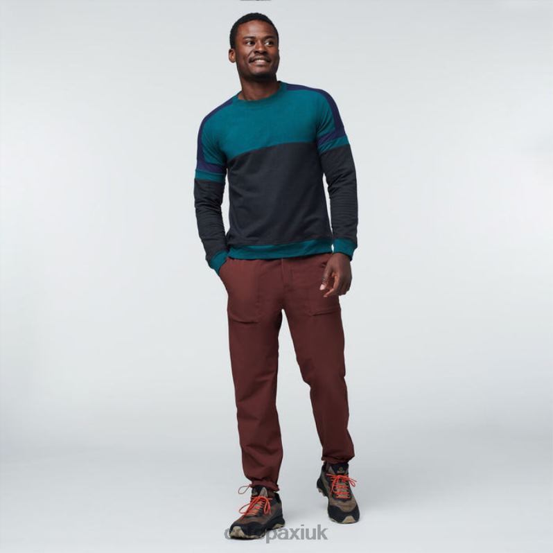 Cotopaxi UK - Bandera Sweatshirt Men Origin Deep Ocean-Black Cotopaxi X4X0H366