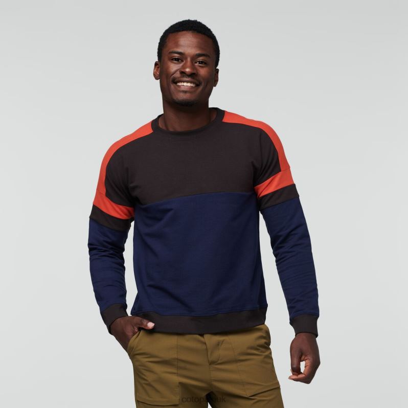 Cotopaxi UK - Brand Bandera Sweatshirt Men Cavern-Maritime Cotopaxi X4X0H808