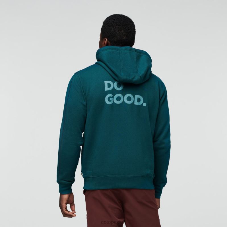 Cotopaxi UK - Brands Deep Ocean Do Good Organic Full-Zip Hoodie Men Cotopaxi X4X0H809