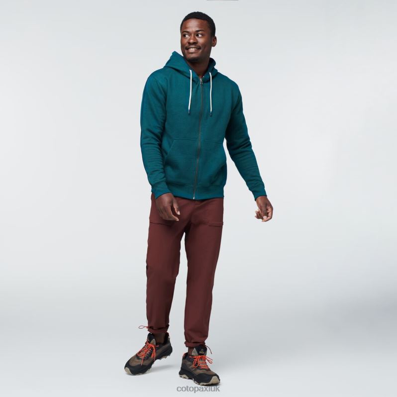 Cotopaxi UK - Brands Deep Ocean Do Good Organic Full-Zip Hoodie Men Cotopaxi X4X0H809