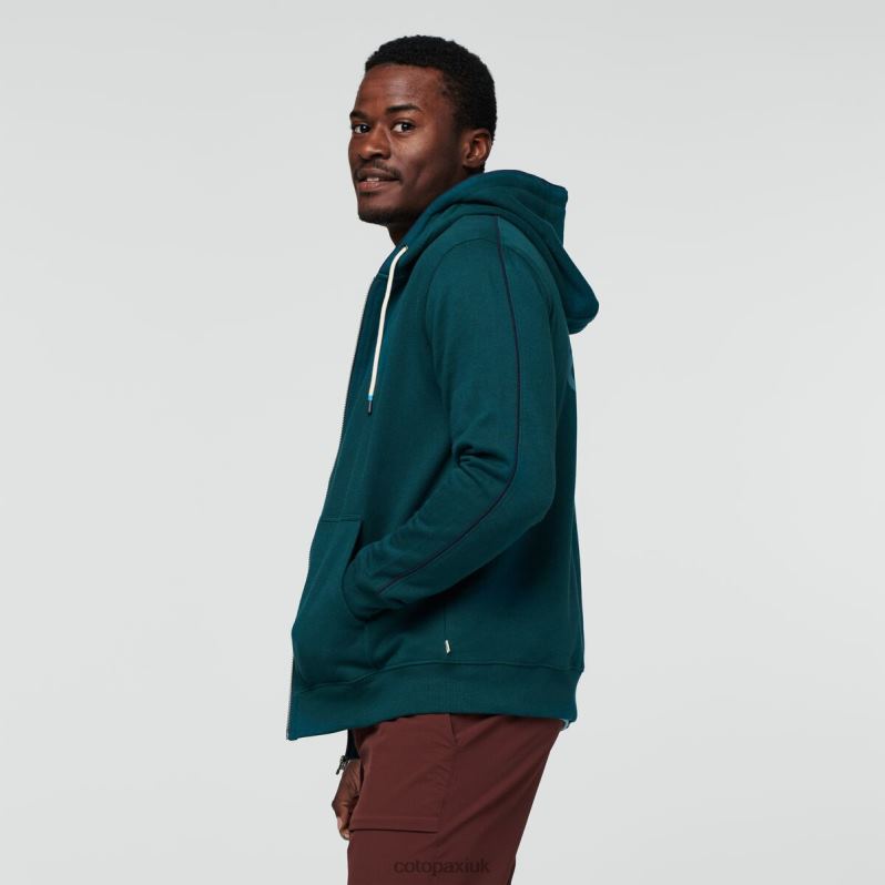 Cotopaxi UK - Brands Deep Ocean Do Good Organic Full-Zip Hoodie Men Cotopaxi X4X0H809