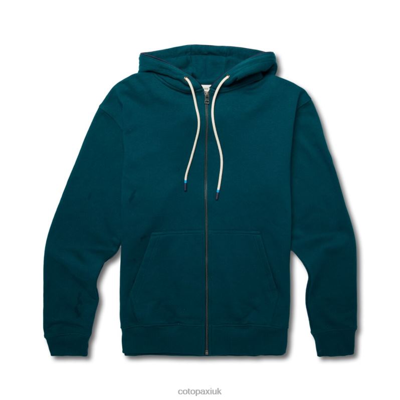 Cotopaxi UK - Brands Deep Ocean Do Good Organic Full-Zip Hoodie Men Cotopaxi X4X0H809