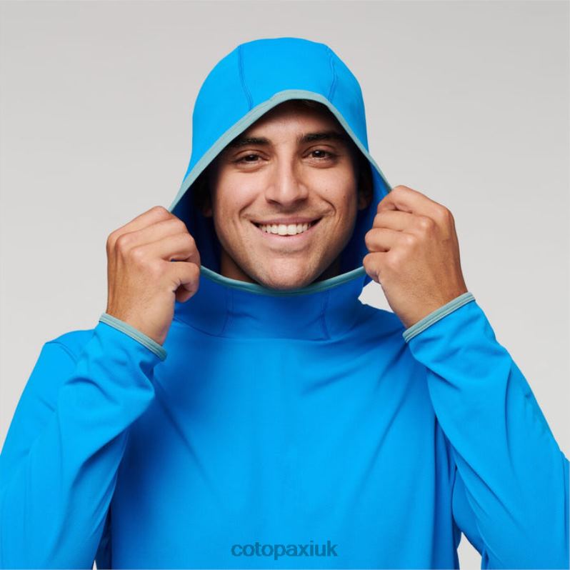 Cotopaxi UK - Collections Sombra Sun Hoodie Men Saltwater Cotopaxi X4X0H387