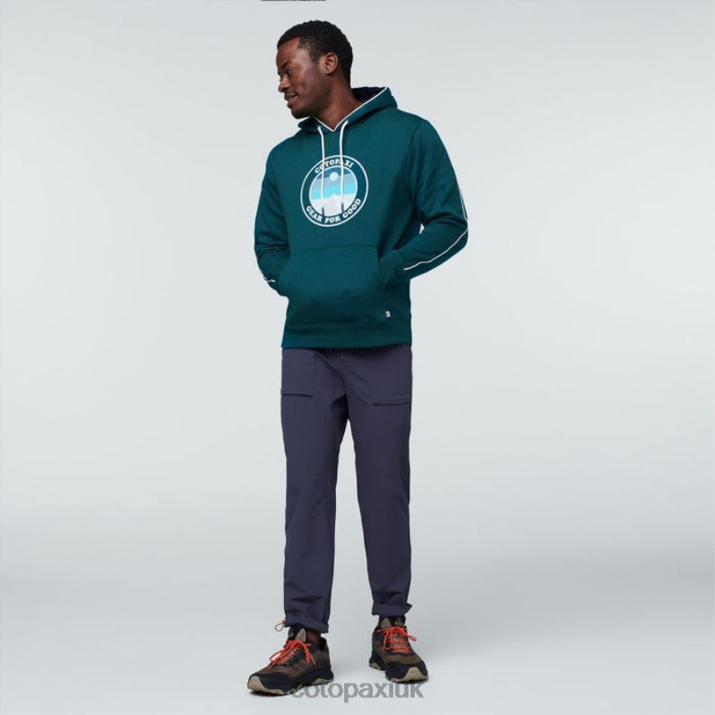 Cotopaxi UK - Deep Ocean Original Sunny Side Organic Pullover Hoodie Men Cotopaxi X4X0H370