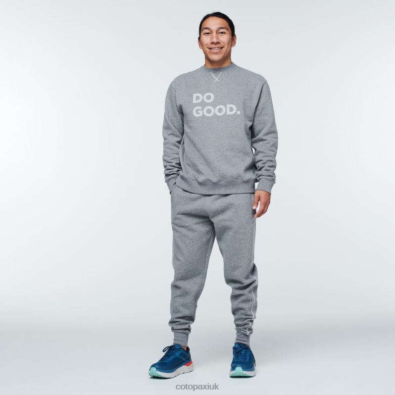 Cotopaxi UK - Do Good Crew Sweatshirt Men Heather Grey Hot Cotopaxi X4X0H811