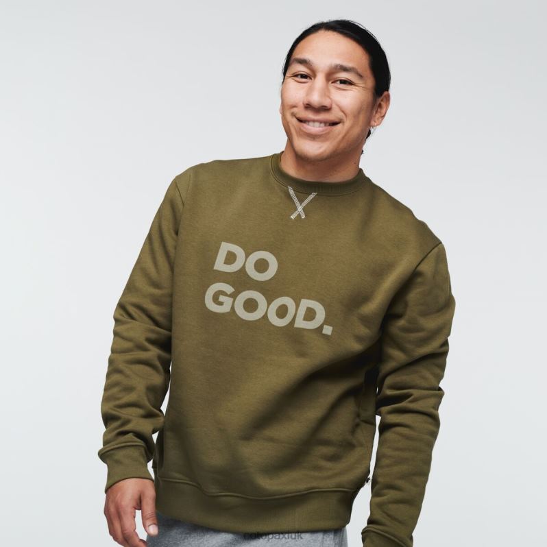 Cotopaxi UK - Do Good Crew Sweatshirt Men Oak New Cotopaxi X4X0H813