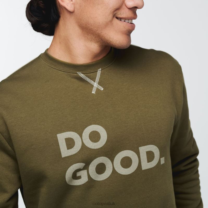 Cotopaxi UK - Do Good Crew Sweatshirt Men Oak New Cotopaxi X4X0H813