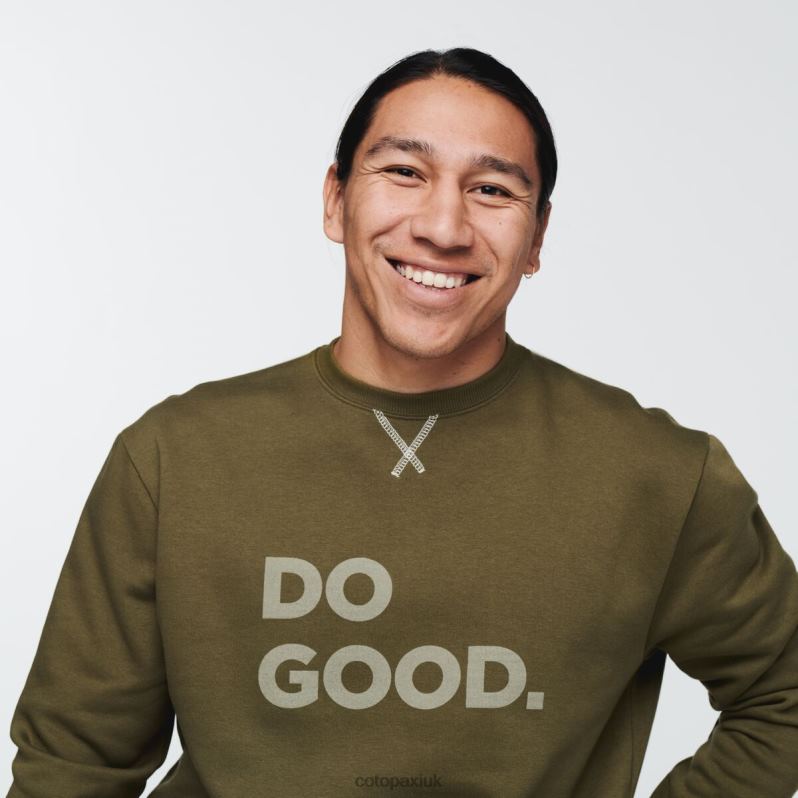 Cotopaxi UK - Do Good Crew Sweatshirt Men Oak New Cotopaxi X4X0H813