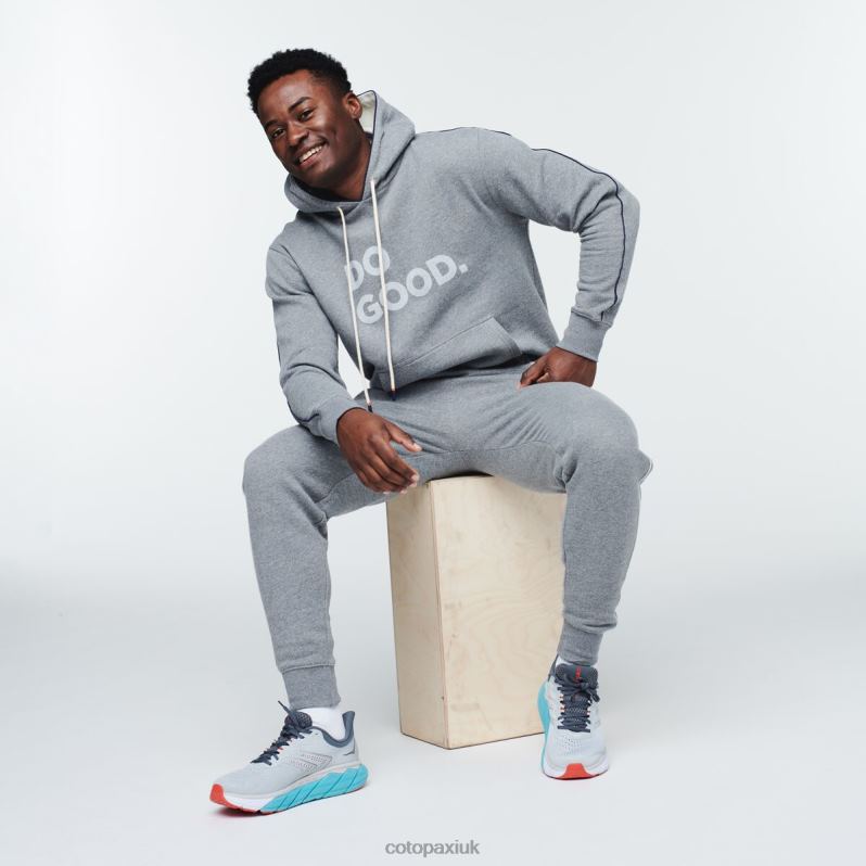 Cotopaxi UK - Do Good Hoodie Men Heather Grey Fashion Cotopaxi X4X0H814