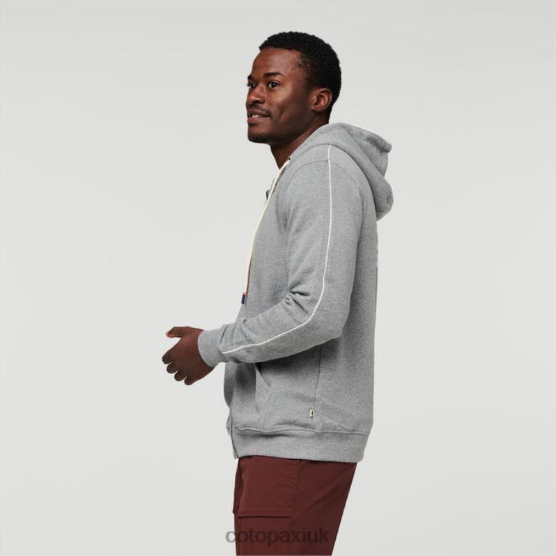 Cotopaxi UK - Do Good Organic Full-Zip Hoodie Men Heather Grey Brand Cotopaxi X4X0H379