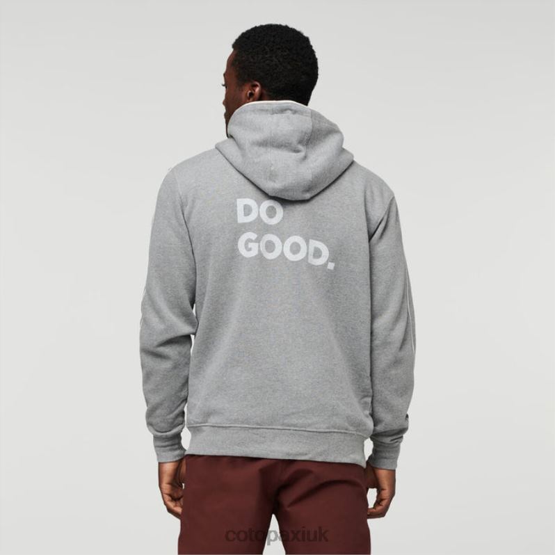 Cotopaxi UK - Do Good Organic Full-Zip Hoodie Men Heather Grey Brand Cotopaxi X4X0H379