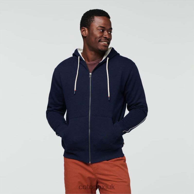 Cotopaxi UK - Do Good Organic Full-Zip Hoodie Men Maritime Original Cotopaxi X4X0H381