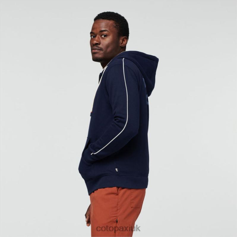 Cotopaxi UK - Do Good Organic Full-Zip Hoodie Men Maritime Original Cotopaxi X4X0H381