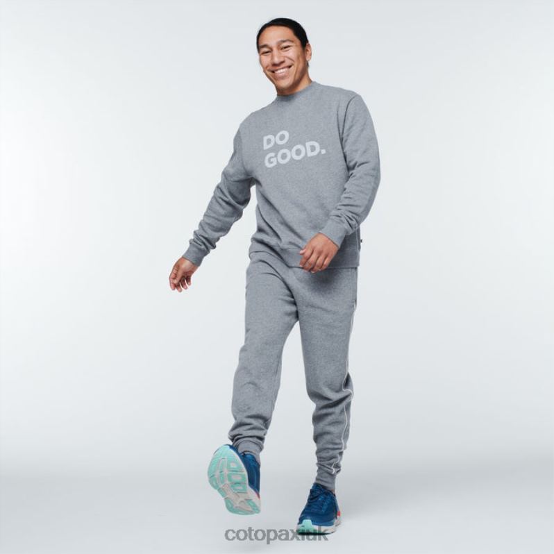Cotopaxi UK - Heather Grey Fashion Do Good Crew Sweatshirt Men Cotopaxi X4X0H385
