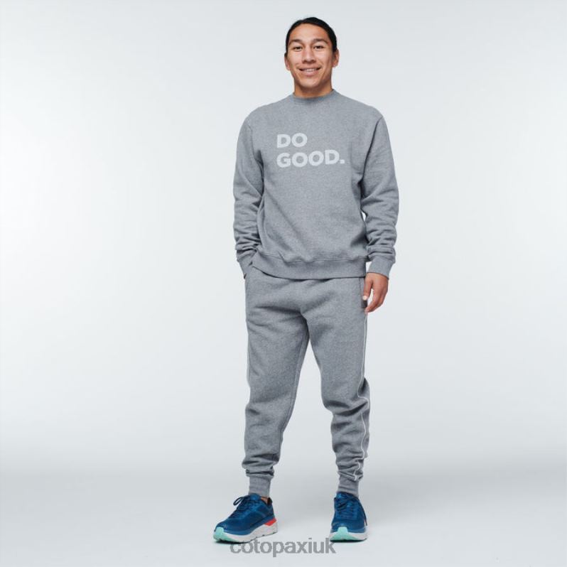 Cotopaxi UK - Heather Grey Fashion Do Good Crew Sweatshirt Men Cotopaxi X4X0H385