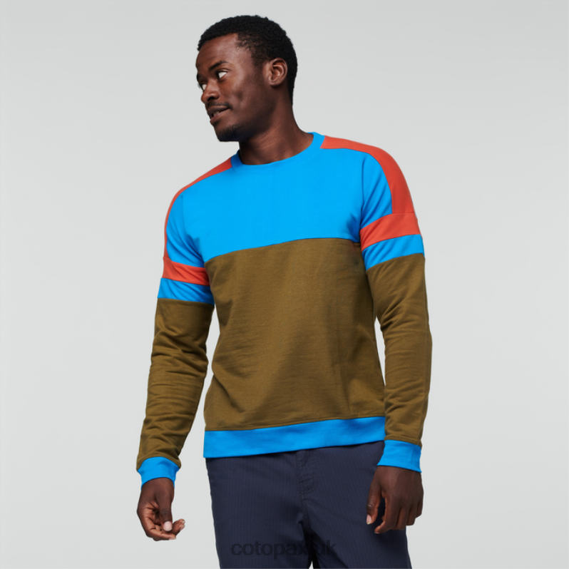 Cotopaxi UK - Saltwater-Oak Bandera Sweatshirt Men Brand Cotopaxi X4X0H368