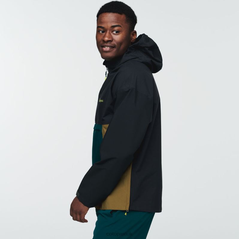 Cotopaxi Jacket UK - Black Cielo Rain Anorak Men Fashion Cotopaxi X4X0H770