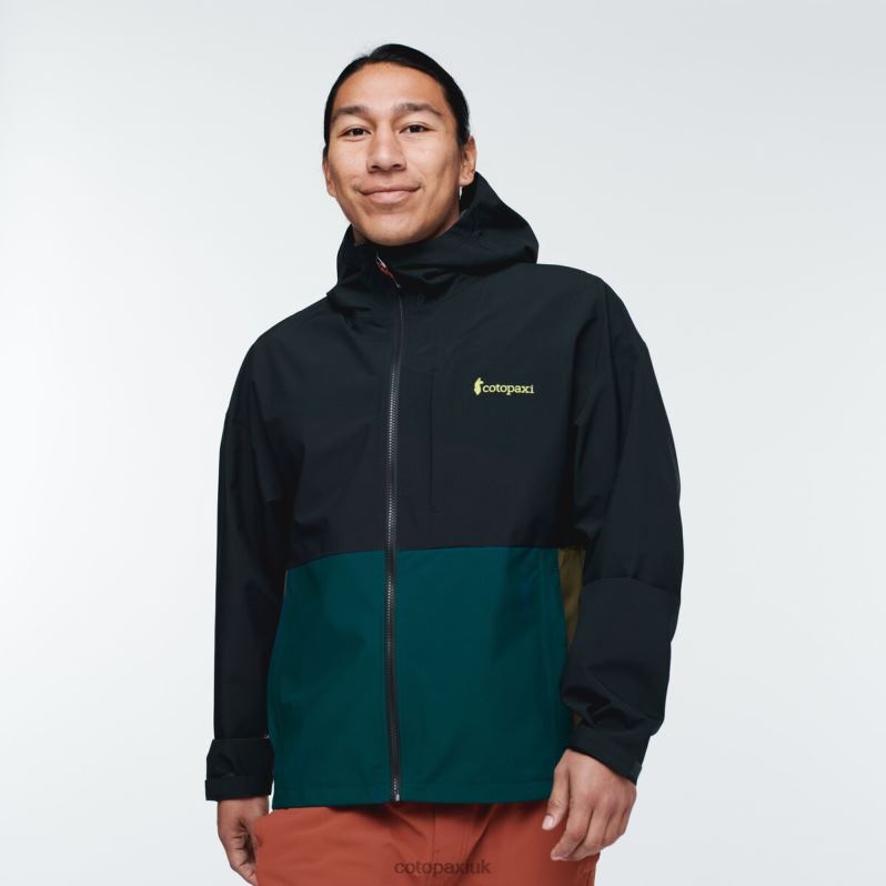 Cotopaxi Jacket UK - Black Hot Cielo Rain Jacket Men Cotopaxi X4X0H778
