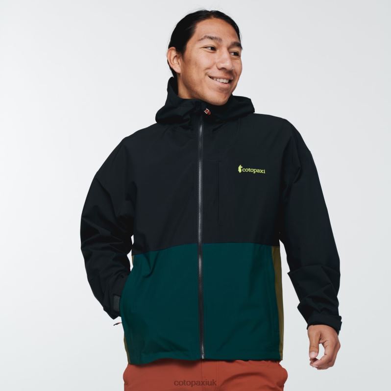 Cotopaxi Jacket UK - Black Hot Cielo Rain Jacket Men Cotopaxi X4X0H778