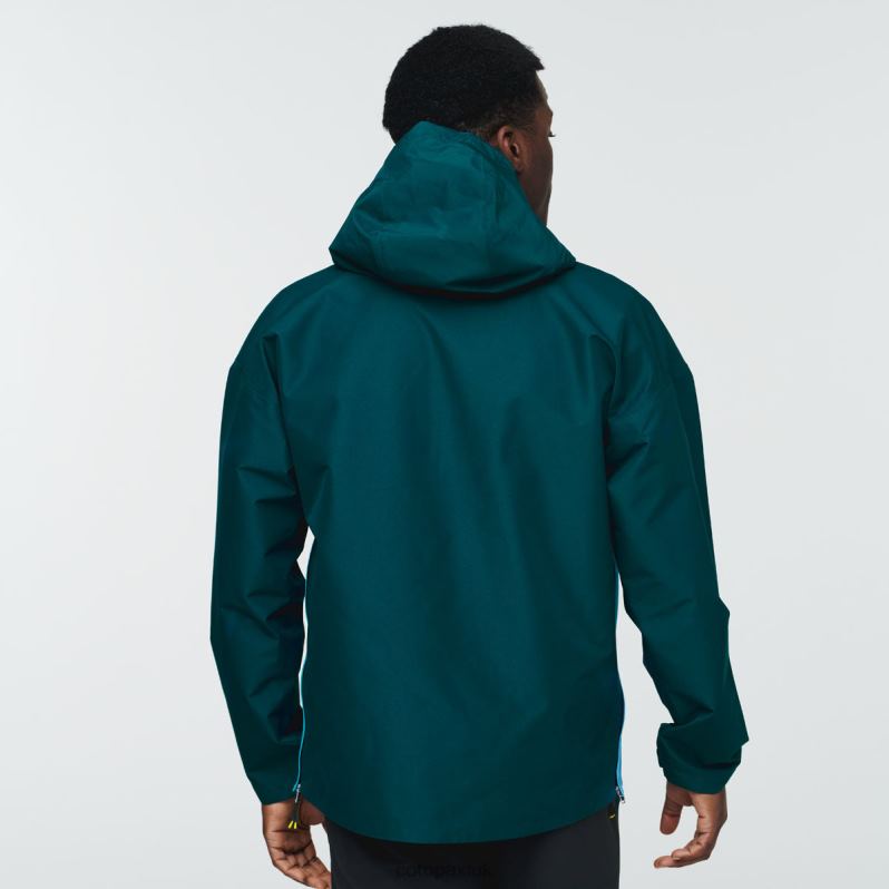 Cotopaxi Jacket UK - Brand Deep Ocean Cielo Rain Anorak Men Cotopaxi X4X0H786