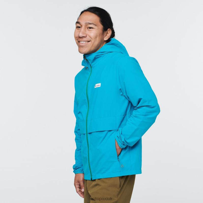 Cotopaxi Jacket UK - Collections Mineral Blue Viento Travel Jacket Men Cotopaxi X4X0H772