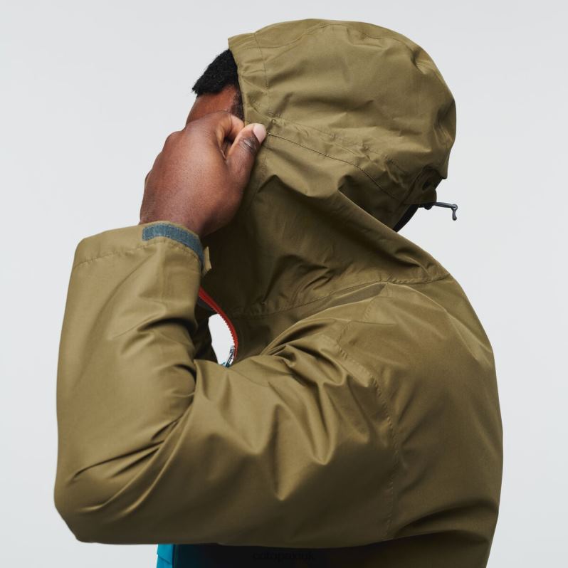 Cotopaxi Jacket UK - Origins Oak Cielo Rain Anorak Men Cotopaxi X4X0H785
