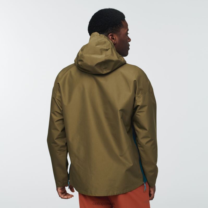 Cotopaxi Jacket UK - Origins Oak Cielo Rain Anorak Men Cotopaxi X4X0H785