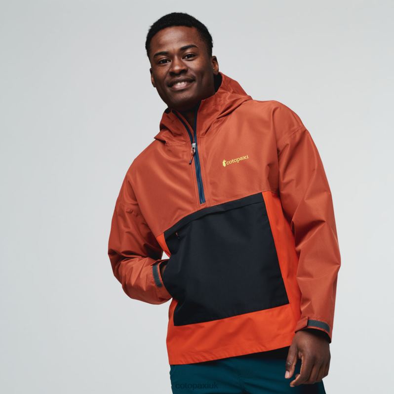 Cotopaxi Jacket UK - Spice New Cielo Rain Anorak Men Cotopaxi X4X0H769