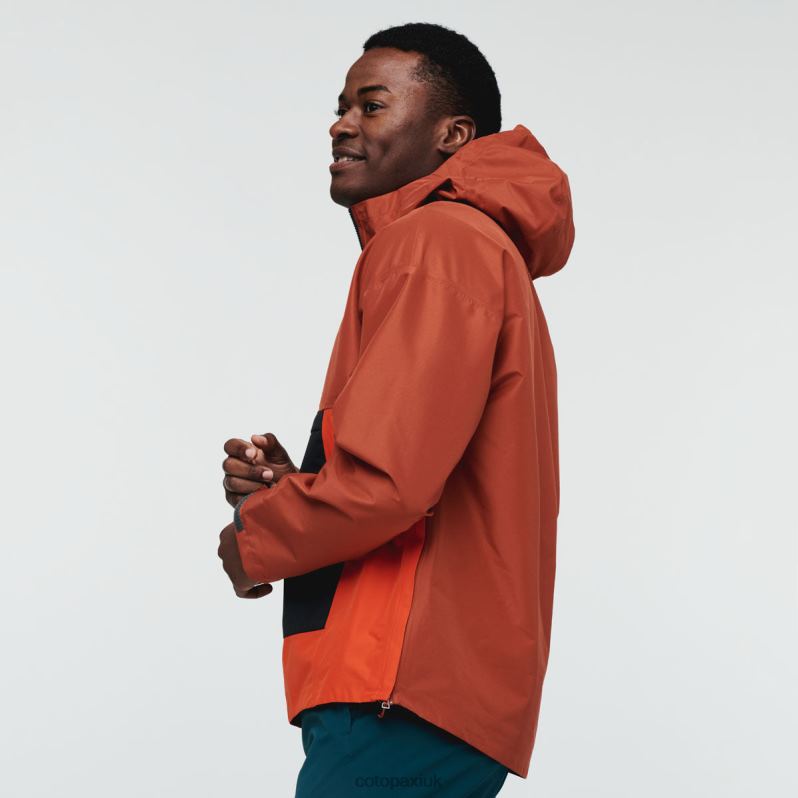 Cotopaxi Jacket UK - Spice New Cielo Rain Anorak Men Cotopaxi X4X0H769