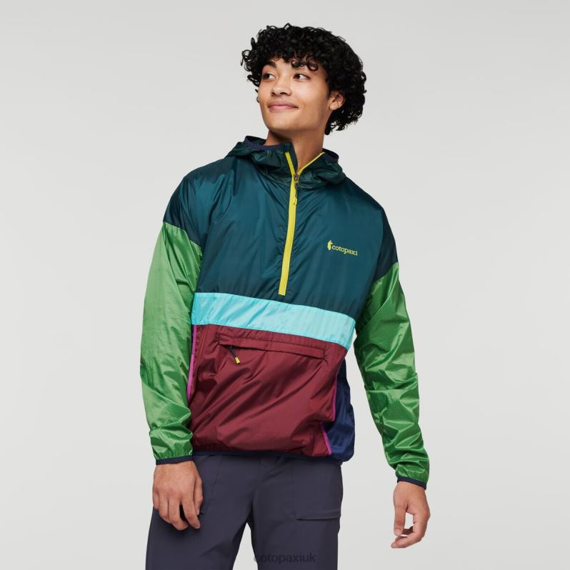 Cotopaxi Jacket UK - Teca Windbreaker Halfzip Men Best Pinelands Cotopaxi X4X0H768
